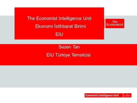 The Economist Intelligence Unit Ekonomi İstihbarat Birimi EIU