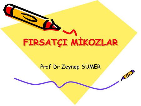 FIRSATÇI MİKOZLAR Prof Dr Zeynep SÜMER.