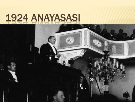 1924 ANAYASASI.