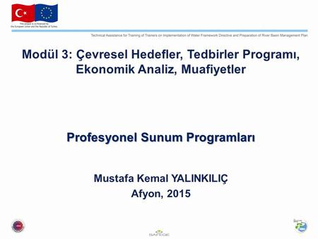 Profesyonel Sunum Programları Mustafa Kemal YALINKILIÇ