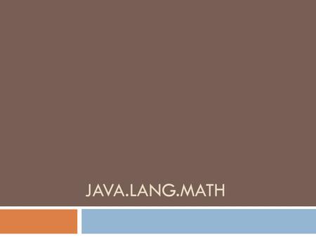 Java.lang.math.