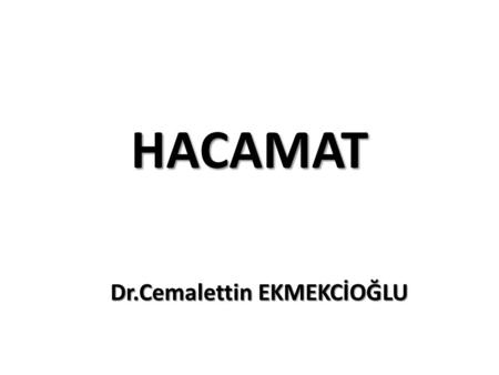 Dr.Cemalettin EKMEKCİOĞLU