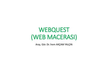 WEBQUEST (WEB MACERASI)