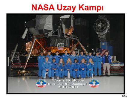 NASA Uzay Kampı.