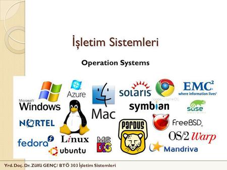 İşletim Sistemleri Operation Systems Fon müziği.