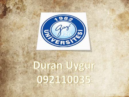 Duran Uygur 092110035.