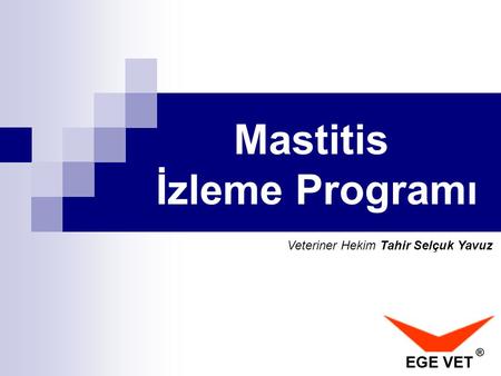 Mastitis İzleme Programı