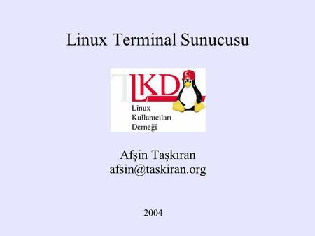 Linux Terminal Sunucusu