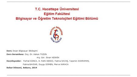 T.C. Hacettepe Üniversitesi Eğitim Fakültesi