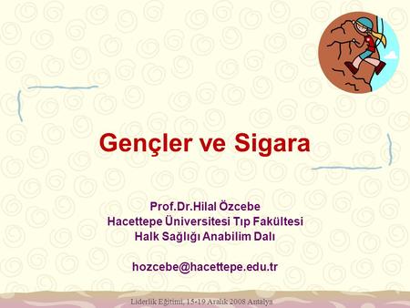 Hacettepe Üniversitesi Tıp Fakültesi Halk Sağlığı Anabilim Dalı