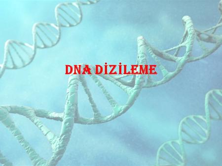 DNA DİZİLEME.