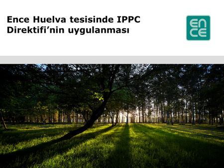 Ence Huelva tesisinde IPPC Direktifi’nin uygulanması.