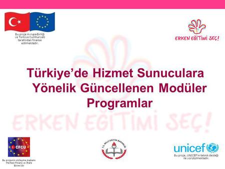 Türkiye’de Hizmet Sunuculara Yönelik Güncellenen Modüler Programlar
