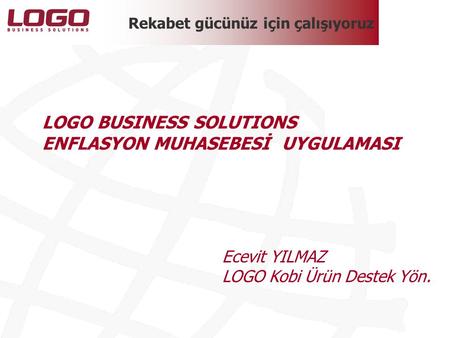 LOGO BUSINESS SOLUTIONS ENFLASYON MUHASEBESİ UYGULAMASI