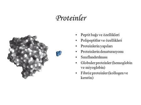 Proteinler Peptit bağı ve özellikleri Polipeptitler ve özellikleri