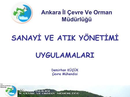 Ankara İl Çevre Ve Orman Müdürlüğü