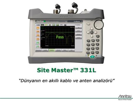 Site Master™ 331L “Dünyanın en akıllı kablo ve anten analizörü”