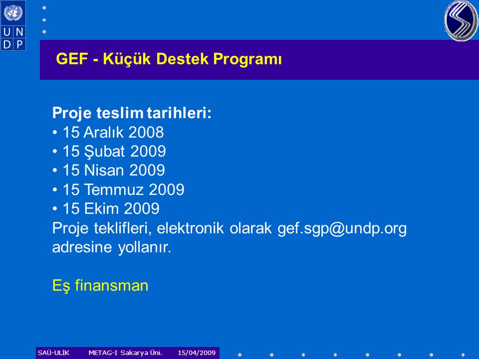 GEF - Küçük Destek Programı