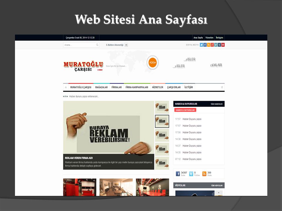 Web Sitesi Ana Sayfası