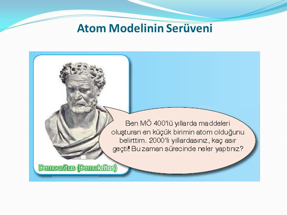 Atom Modelinin Serüveni