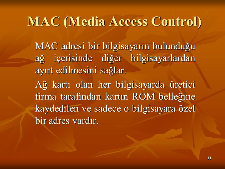 MAC (Media Access Control)