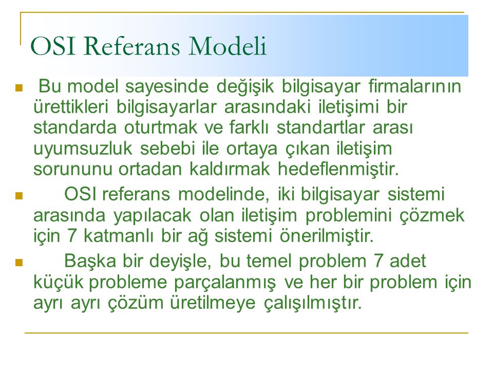 OSI Referans Modeli