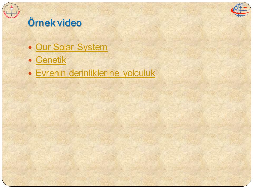 Örnek video Our Solar System Genetik Evrenin derinliklerine yolculuk