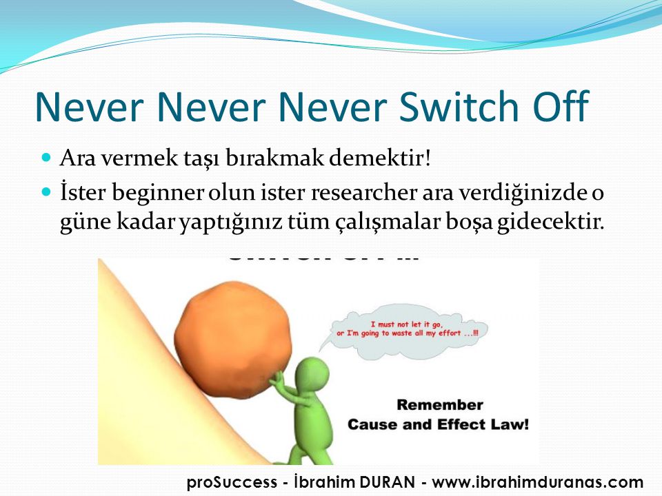 Never Never Never Switch Off