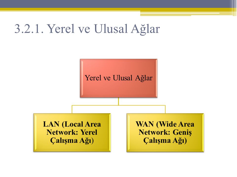 WAN (Wide Area Network: Geniş Çalışma Ağı)