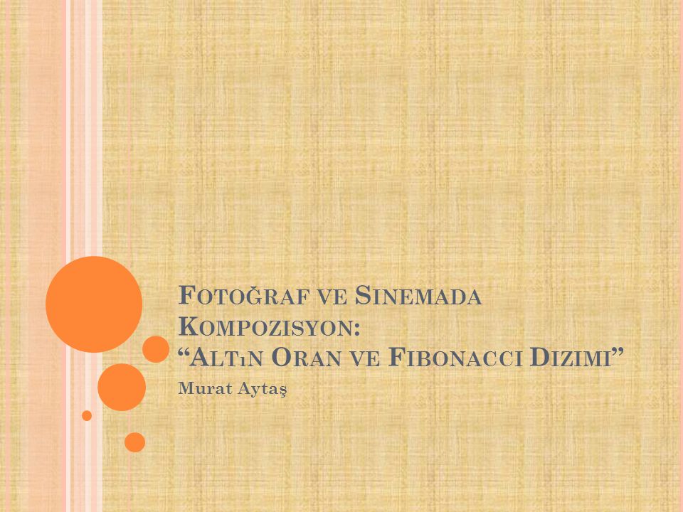 Fotoğraf ve Sinemada Kompozisyon: Altın Oran ve Fibonacci Dizimi