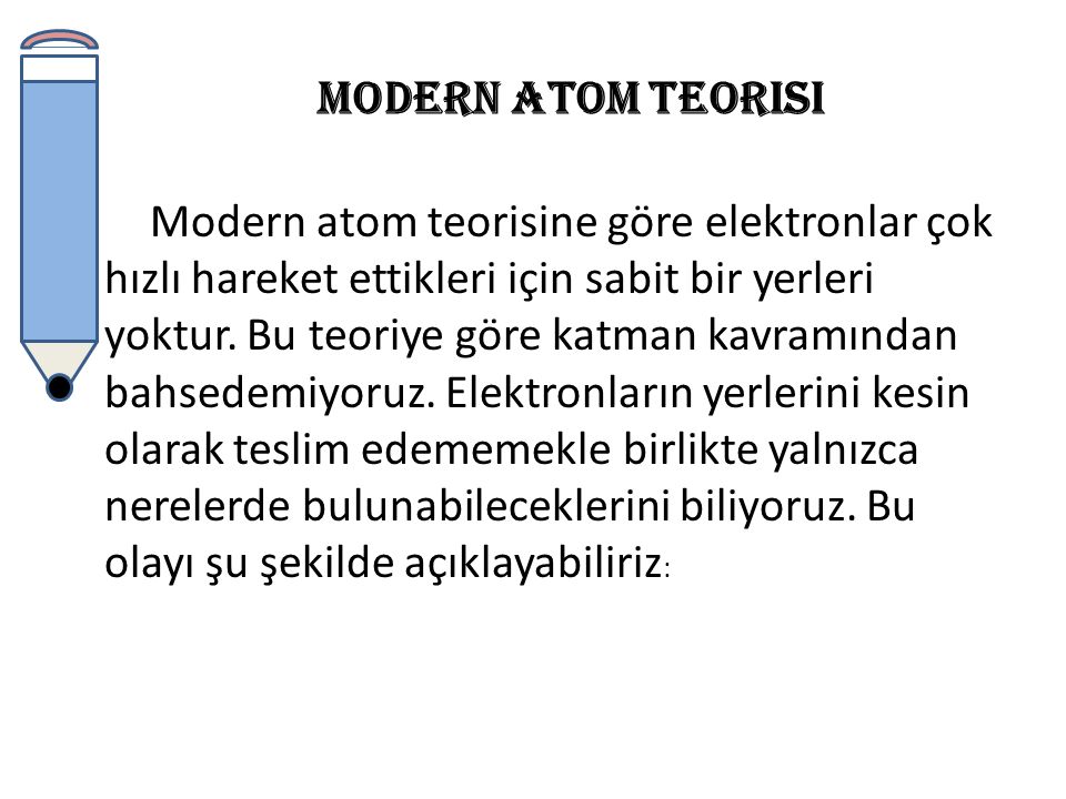 Modern atom teorisi