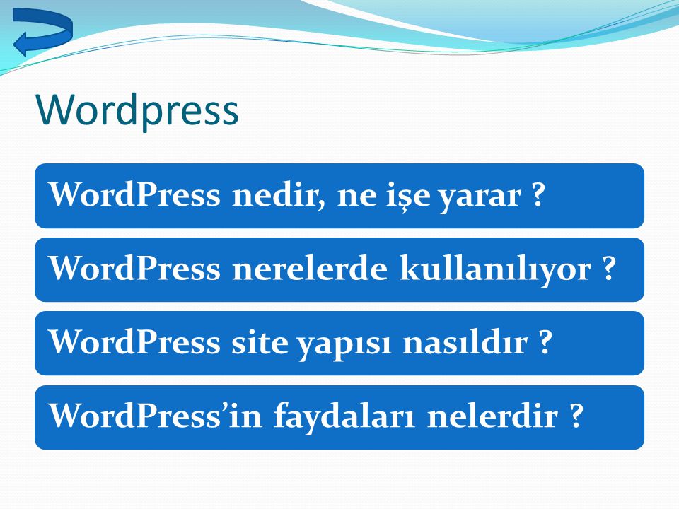 Wordpress WordPress nedir, ne işe yarar