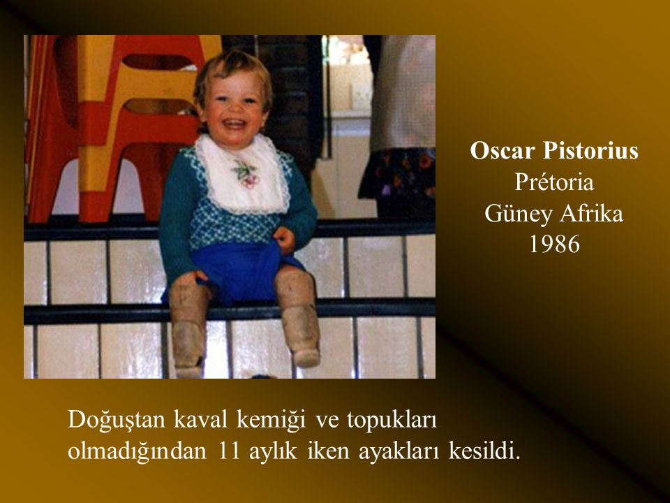 Oscar Pistorius Prétoria Güney Afrika 1986