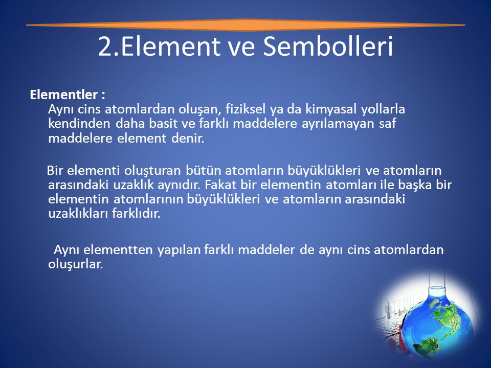 2.Element ve Sembolleri