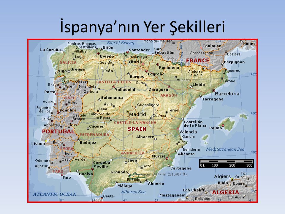 İspanya’nın Yer Şekilleri