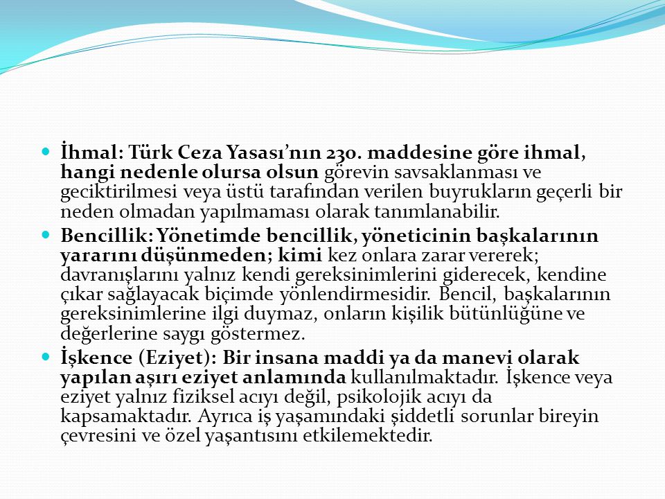 İhmal: Türk Ceza Yasası’nın 230
