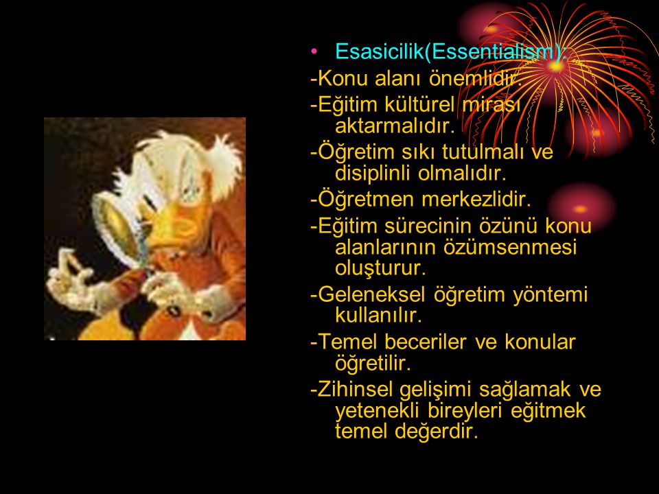 Esasicilik(Essentialism):