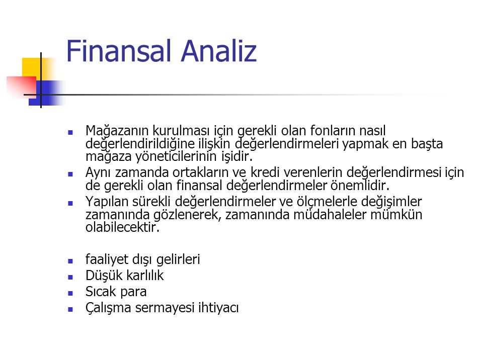 Finansal Analiz