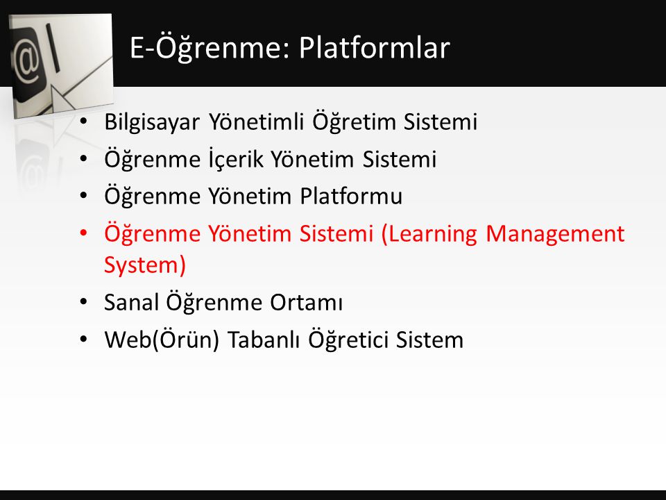 E-Öğrenme: Platformlar