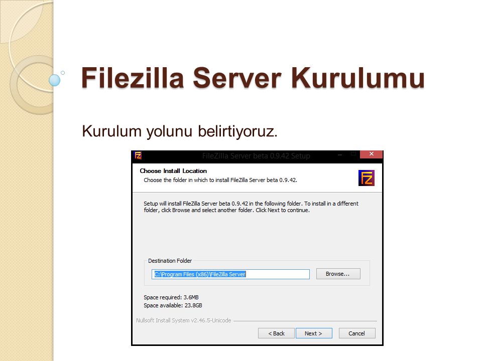 Filezilla Server Kurulumu