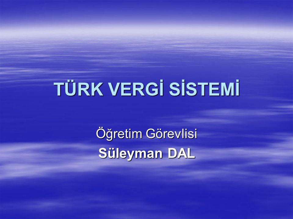 Öğretim Görevlisi Süleyman DAL