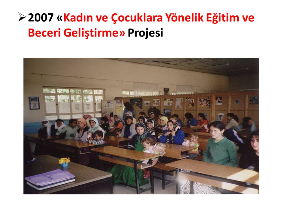 2007 «Kadın ve Çocuklara Yönelik Eğitim ve Beceri Geliştirme» Projesi