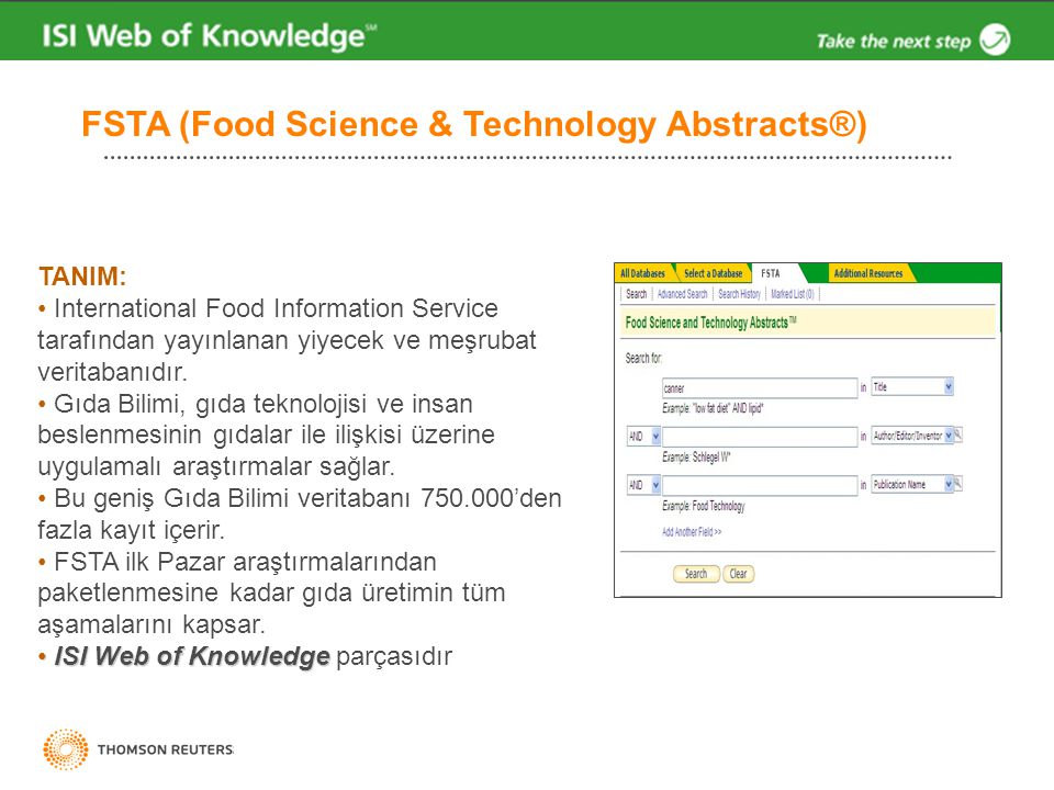 FSTA (Food Science & Technology Abstracts®)