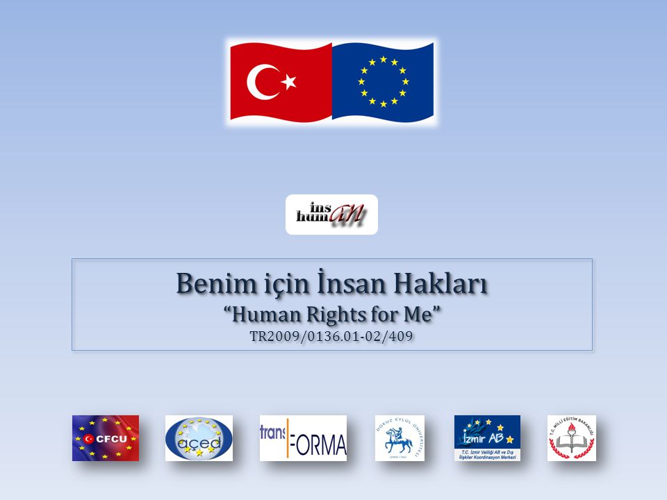 Benim için İnsan Hakları Human Rights for Me TR2009/ /409