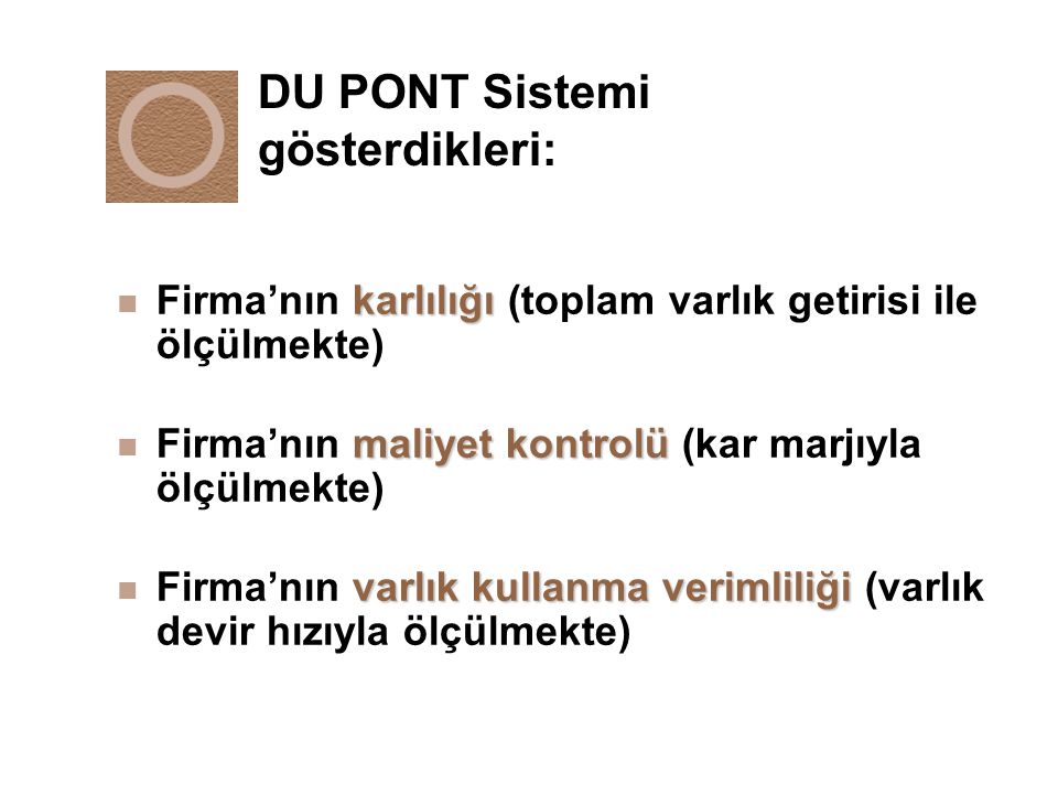 DU PONT Sistemi gösterdikleri: