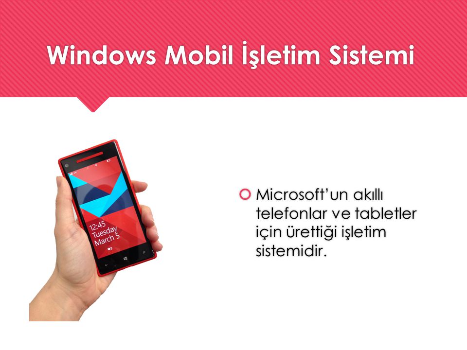 Windows Mobil İşletim Sistemi