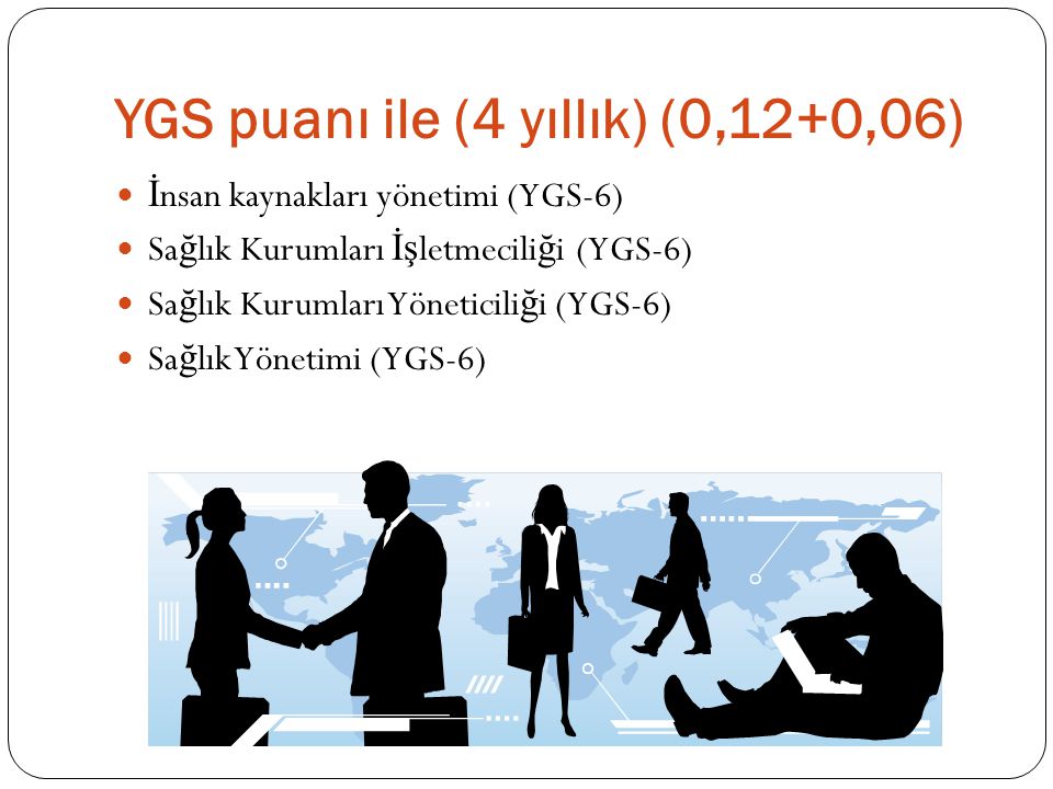 YGS puanı ile (4 yıllık) (0,12+0,06)