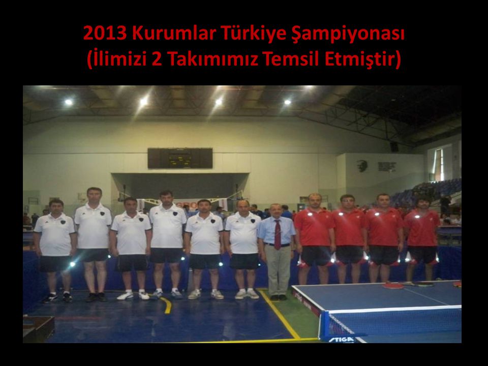 2013 Kurumlar Türkiye Şampiyonası (İlimizi 2 Takımımız Temsil Etmiştir)