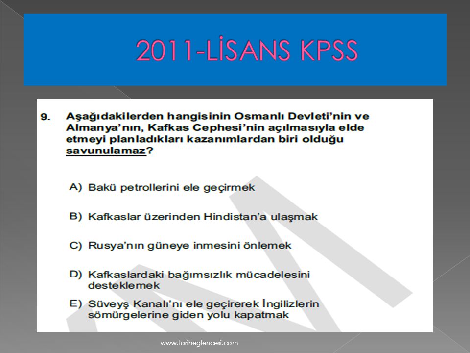2011-LİSANS KPSS