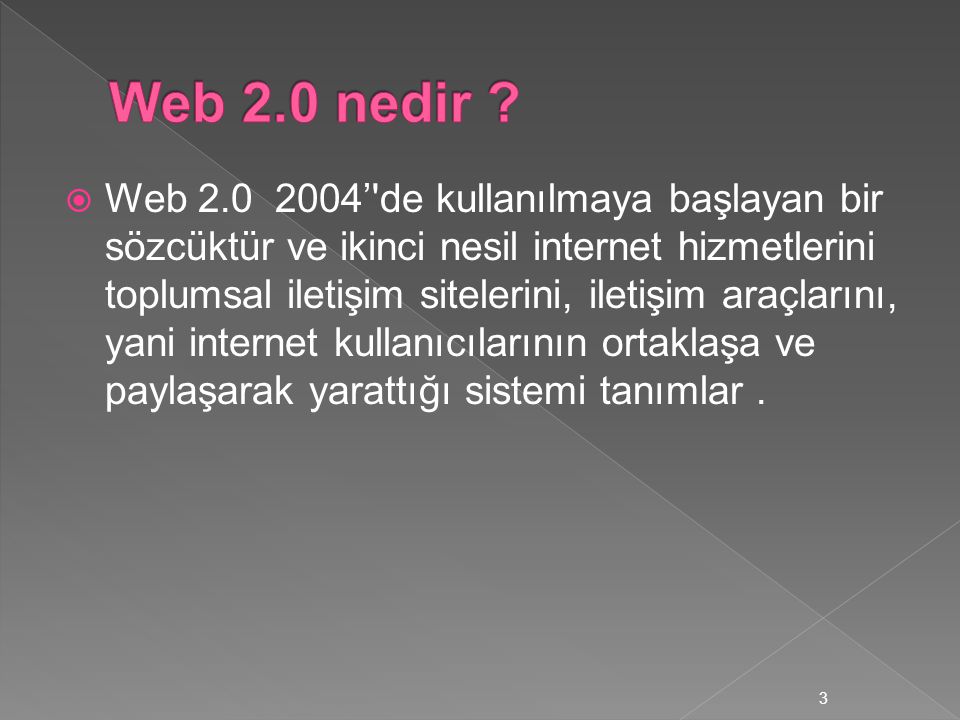Web 2.0 nedir